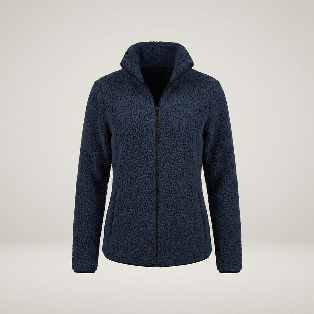Anja | Damen Fleecejacke mit Stehkragen
