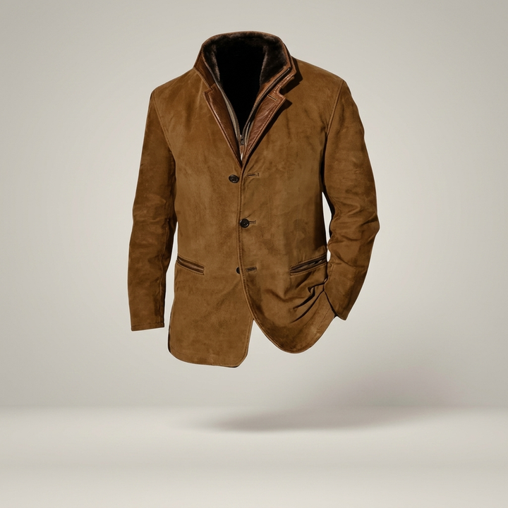 Benjamin | Herren Gefütterte Jacke mit Knopfleiste