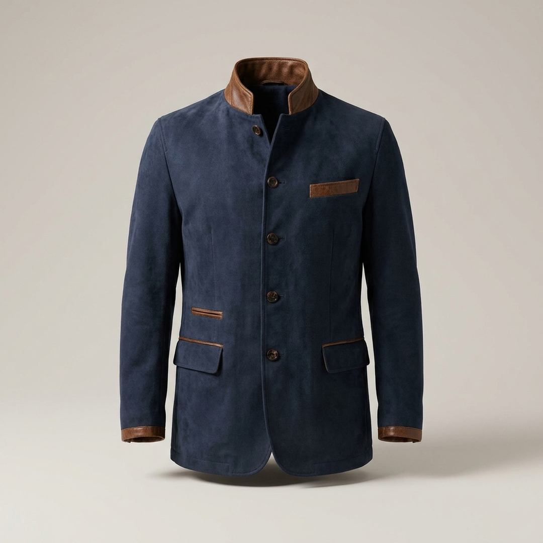 Benjamin | Herren Gefütterte Jacke mit Knopfleiste