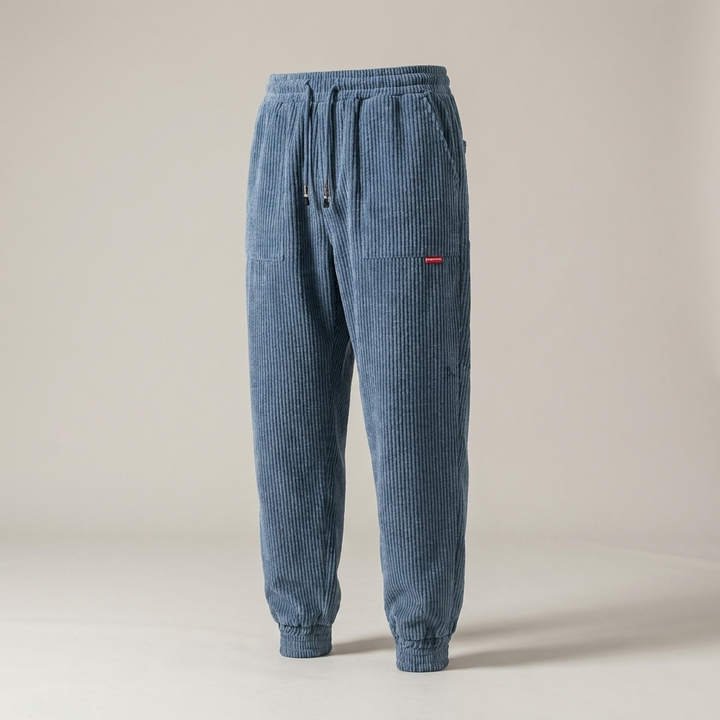Rico | Herren Strukturierte Freizeithose mit Kordelzug