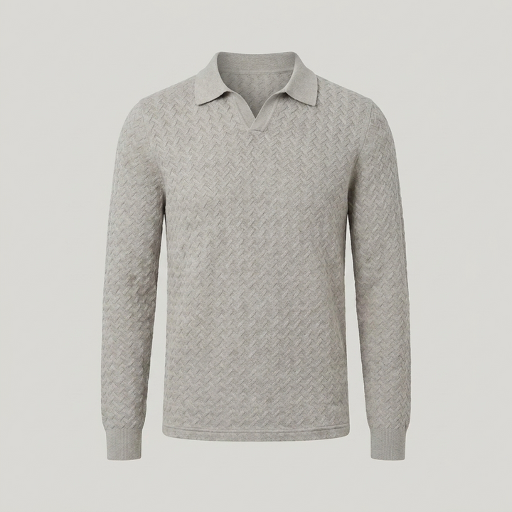 Justus | Herren Strukturmuster Langarmpullover