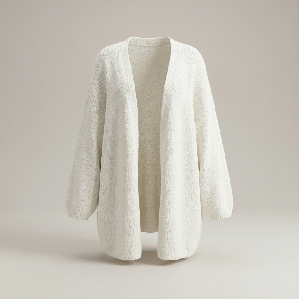 Dalia | Damen Langer Offener Longcardigan