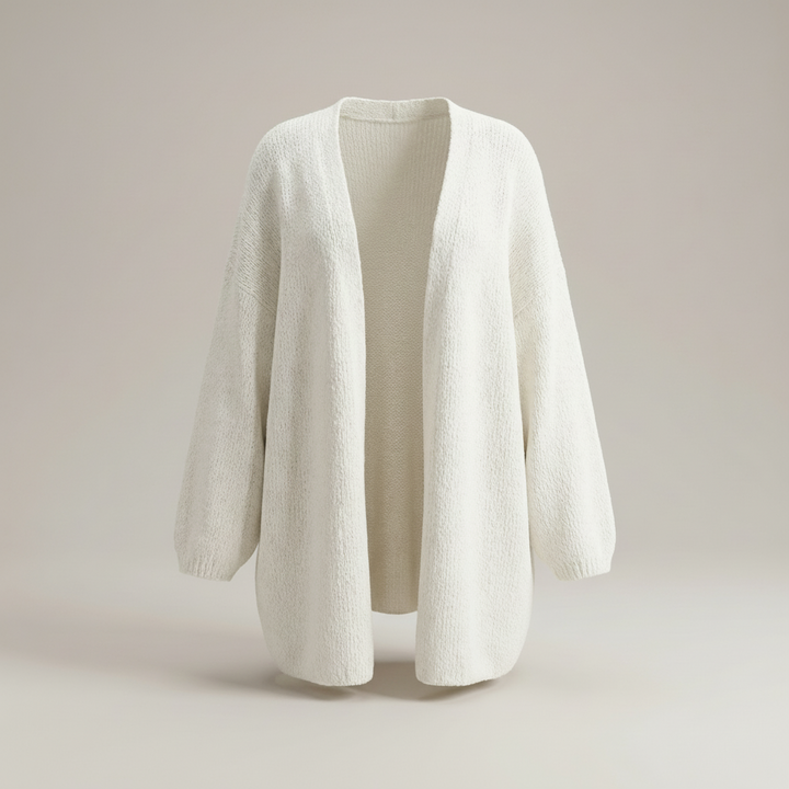 Dalia | Damen Langer Offener Longcardigan