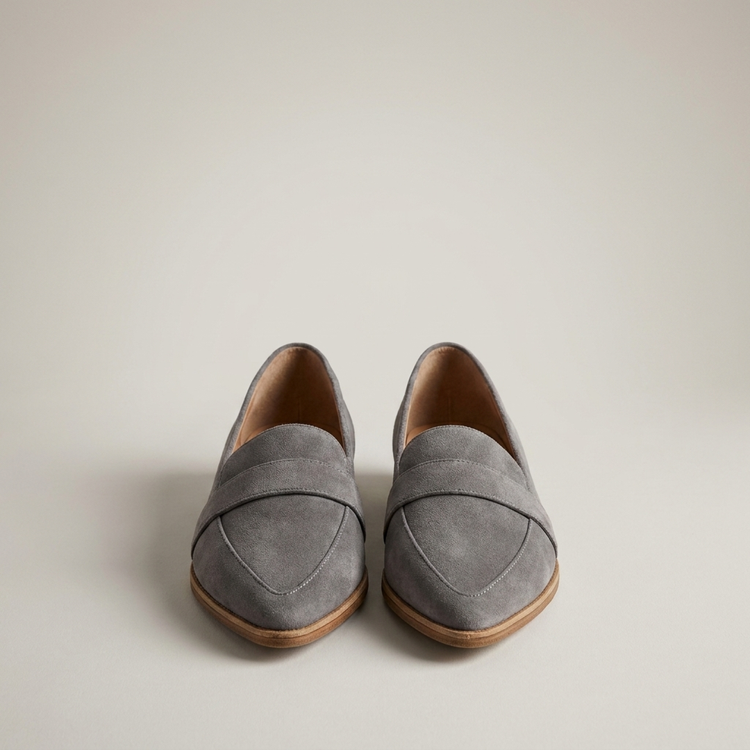 Pauline | Damen Klassische Loafer mit Riemendetail Schuhe
