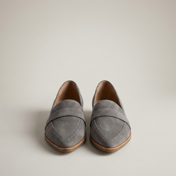 Pauline | Damen Klassische Loafer mit Riemendetail Schuhe