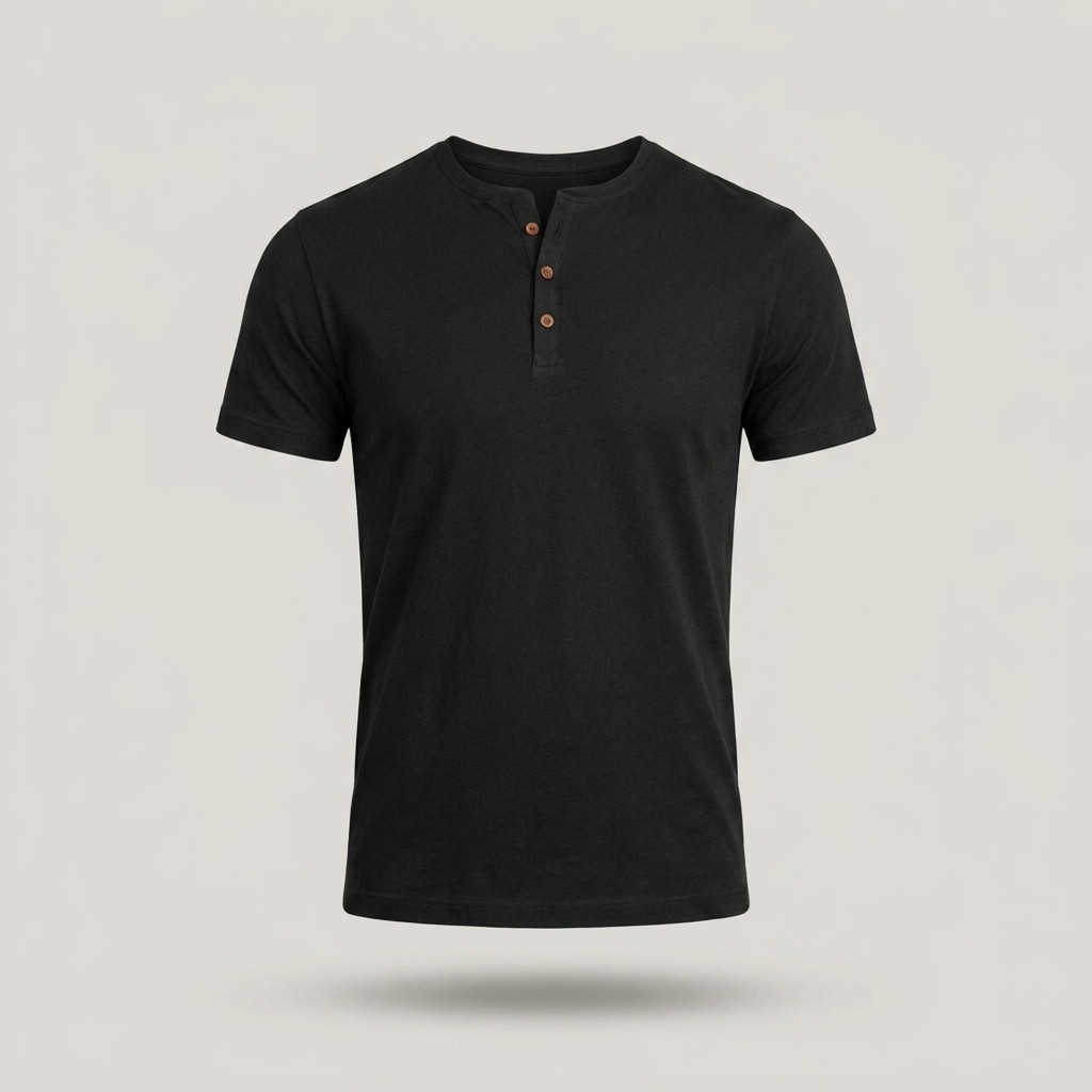 Wilfried | Klassisches Herren Kurzarm Henleyshirt