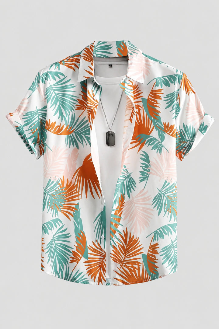 Herren Shirt | Kurzarm | Blumenmuster | Sommer