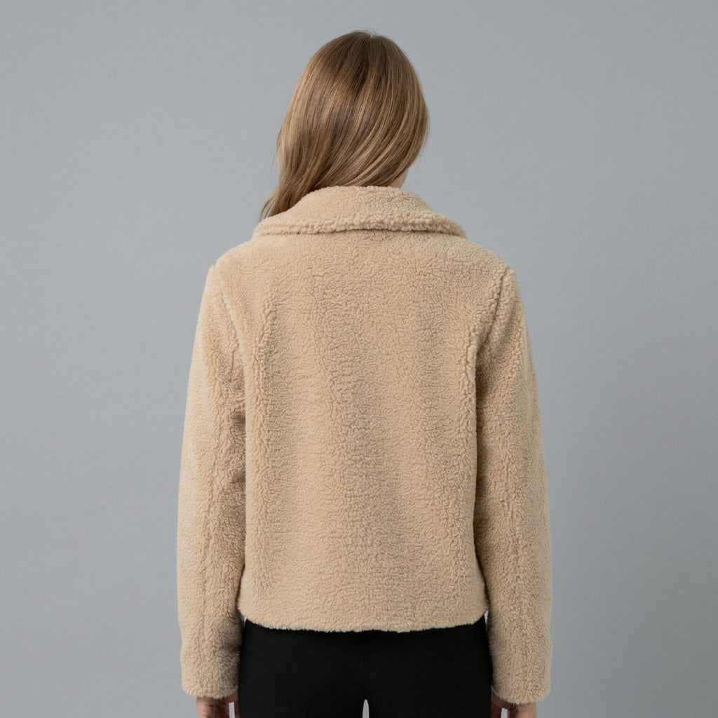 Berengaria | Damenjacke mit Knebelverschluss Teddyjacke