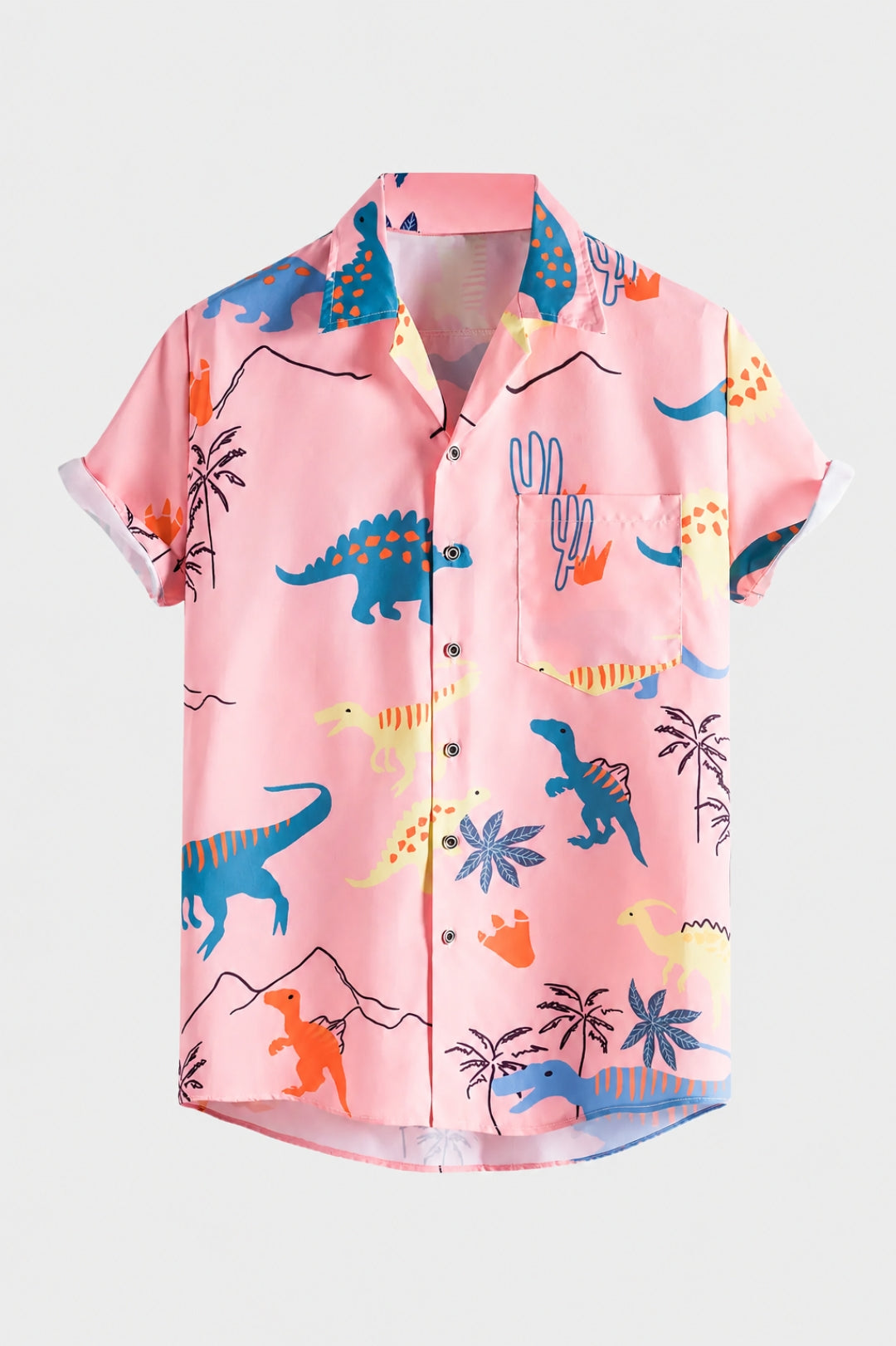 Herren Shirt | Kurzarm | Blumenmuster | Sommer