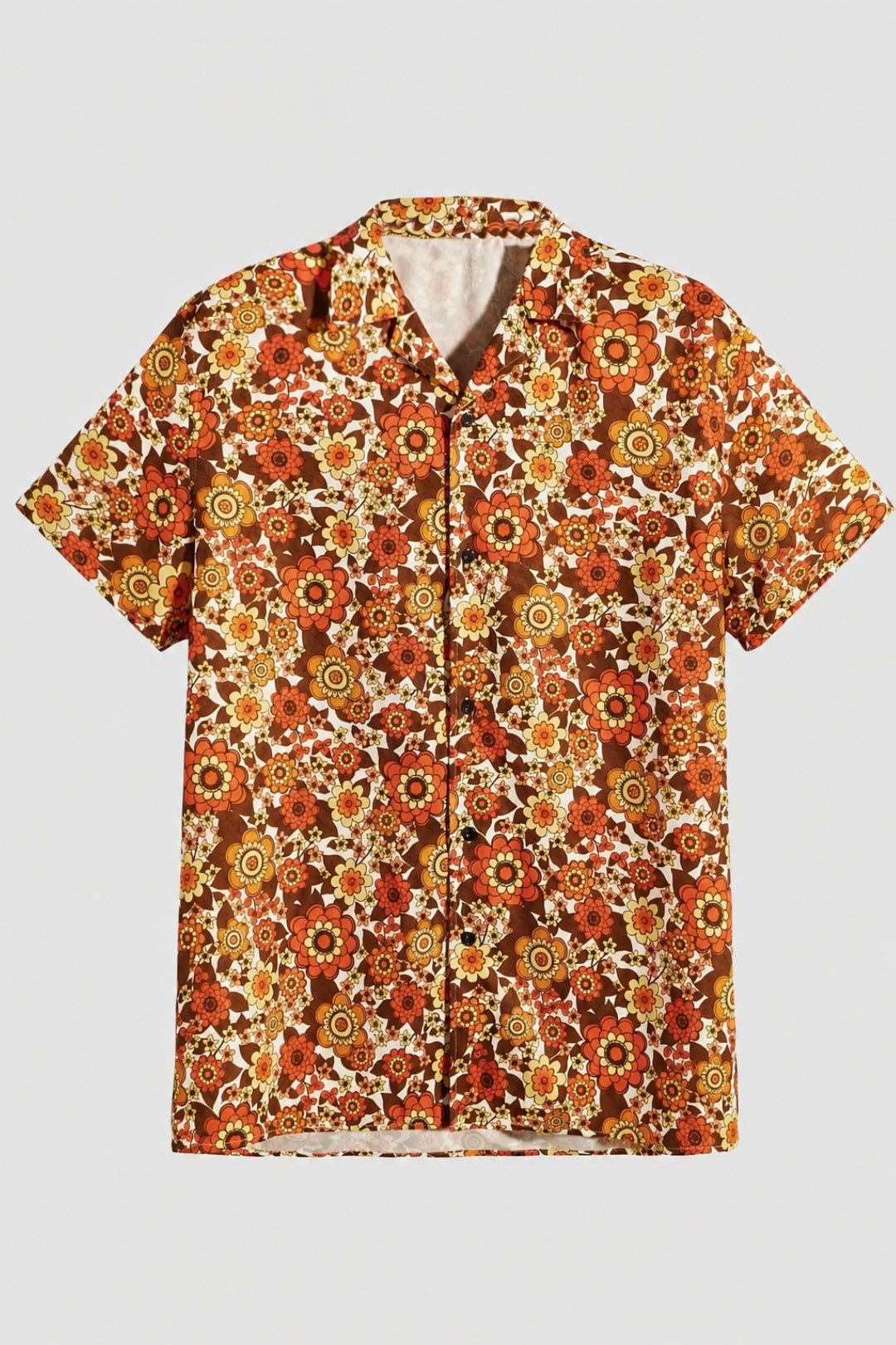 Herren Shirt | Kurzarm | Blumenmuster | Sommer