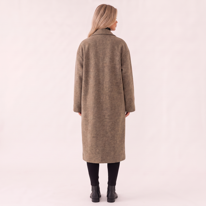 Mechthild | Damen mit Reverskragen und Doppelknopfleiste Damenmantel