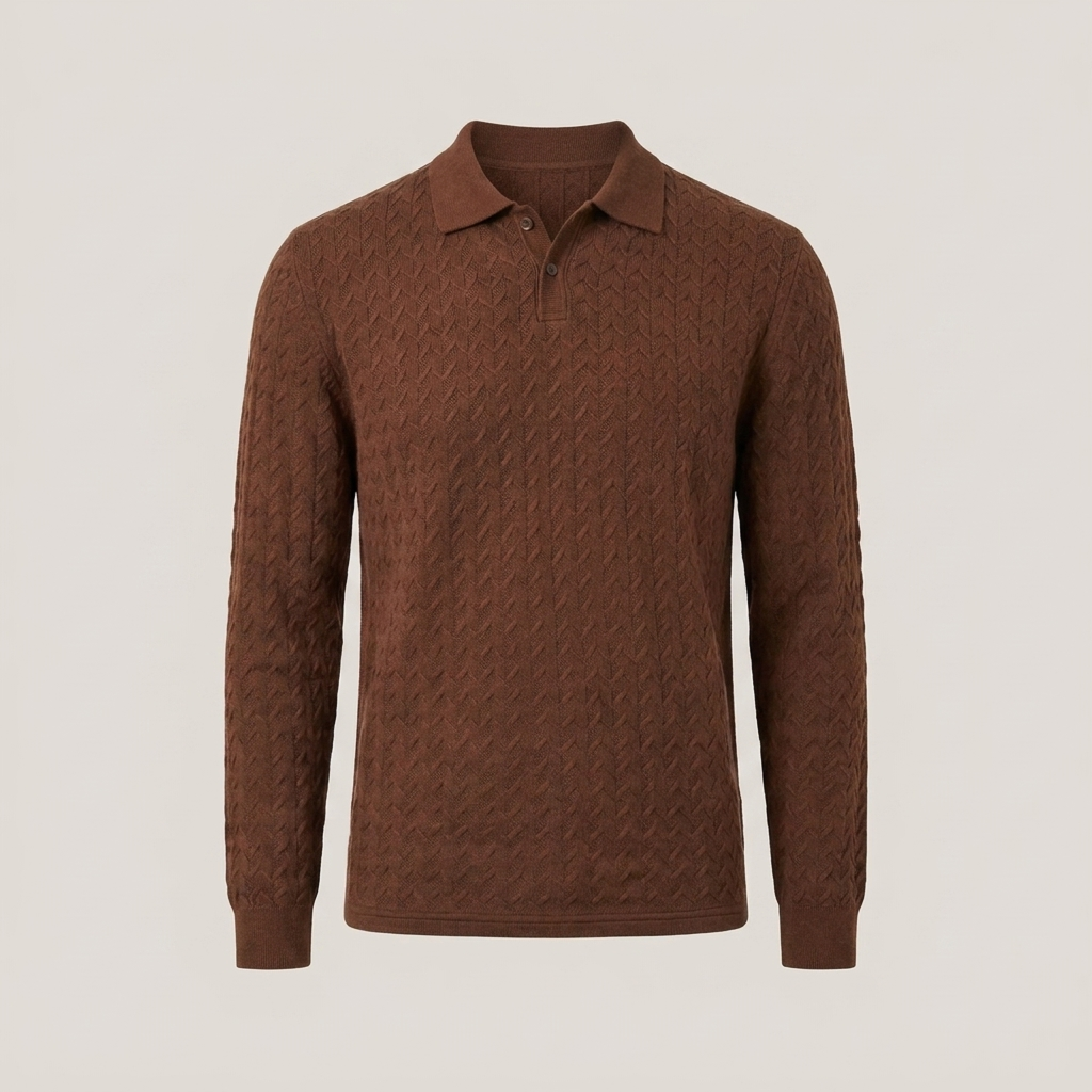 Justus | Herren Strukturmuster Langarmpullover