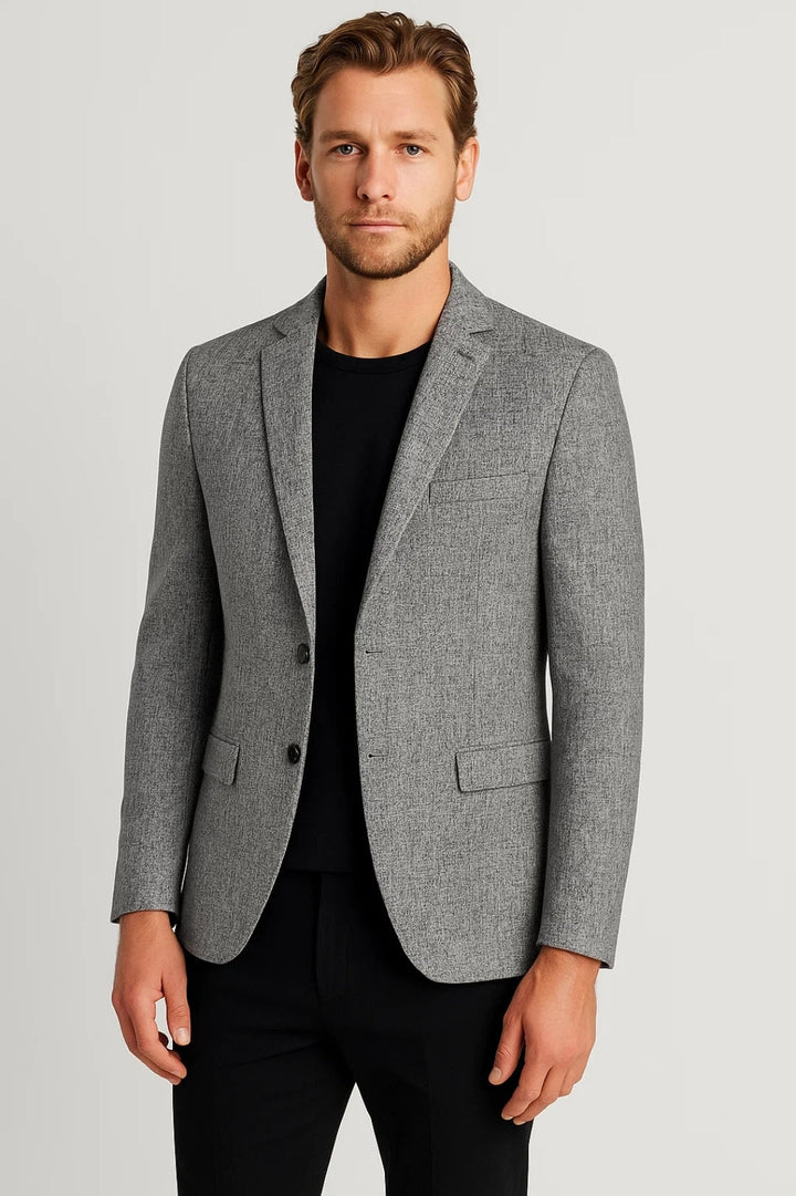 Herrenblazer | Taillierte Passform &amp; Revers |Büro &amp; Abend