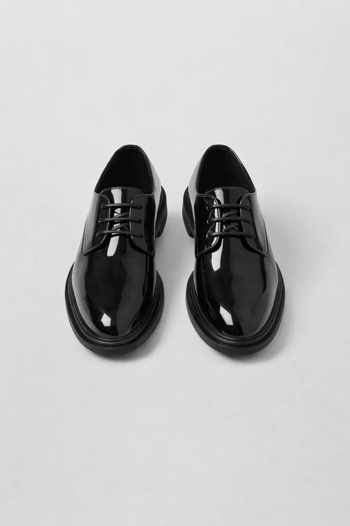Herrenschuhe Elegant Schwarz | Schnürung | Klassische Form | Für Büro &amp; Alltag