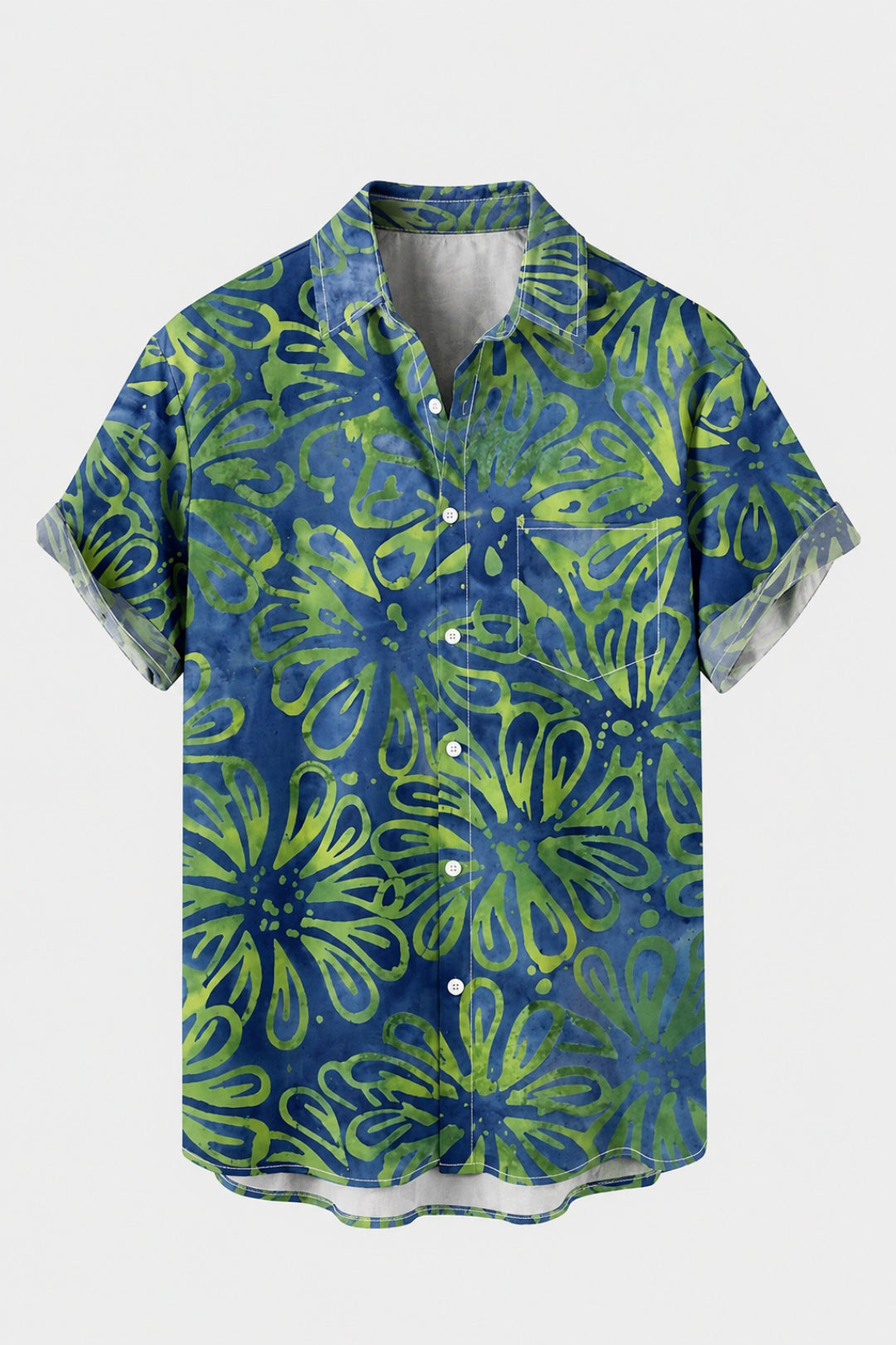 Herren Shirt | Tropenmuster | Kurzarm | Sommer