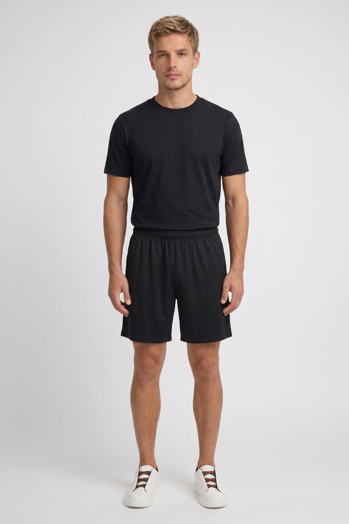 Herren-Set in lockerer Passform | T-Shirt mit Rundhalsausschnitt | Shorts mit Gummizug | Lässig