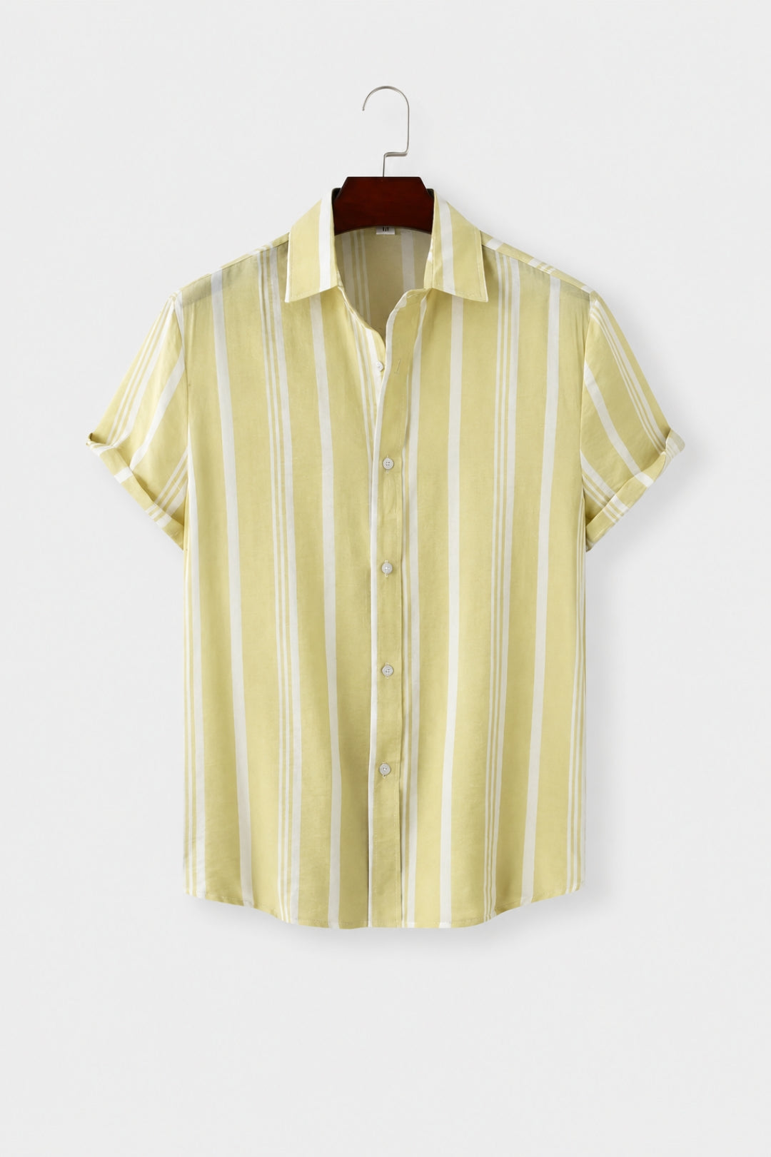 Herren Shirt | Marine-Streifenmuster | Resort-Chic | Sommer