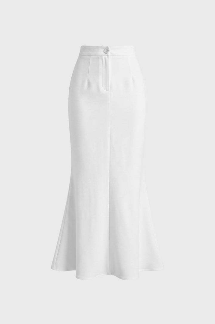 Weißer Maxirock | Fließend &amp; elegant | Damen