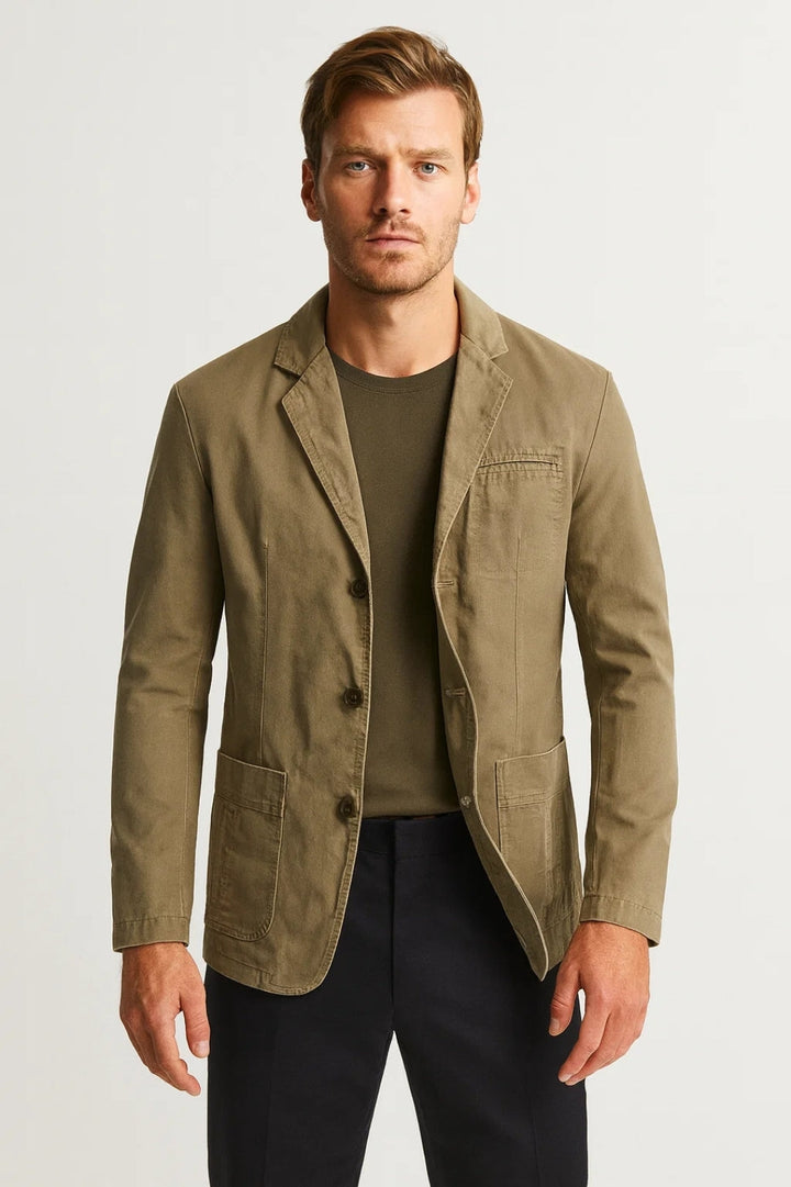 Herrenblazer| Bequeme Passform | Lässig-Schicker Stil | Leichte Jacke für Büro &amp; Freizeit