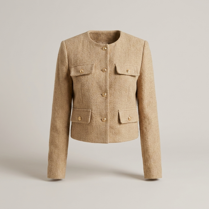Ermgarde | Damen mit vier Pattentaschen und Knopfleiste Kurzjacke