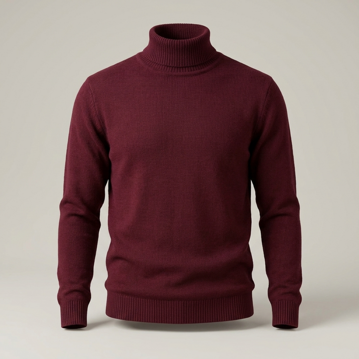 Arnold | Herren Klassischer Gerippter Rollkragenpullover