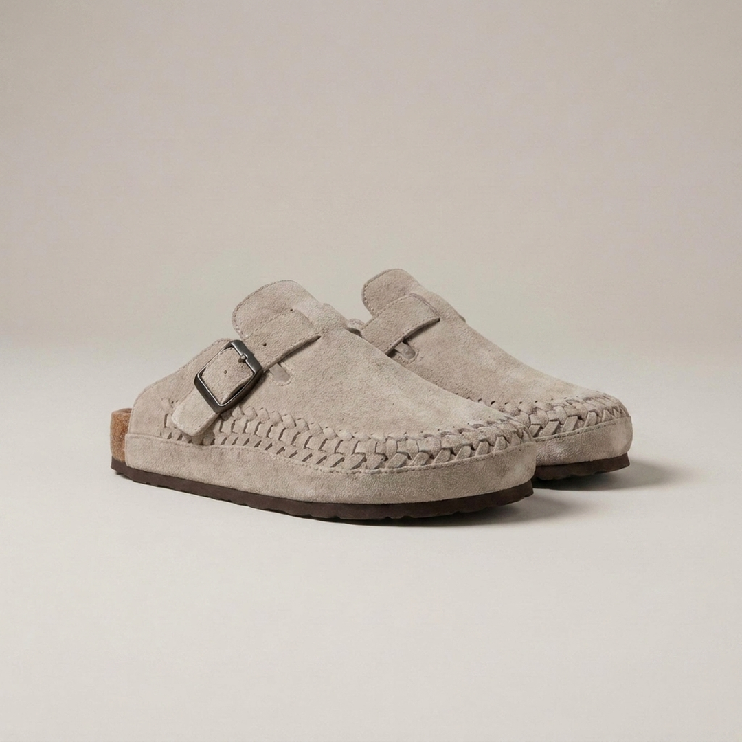 Robert | Herren Gewebte Schnallen Slip On Clogs