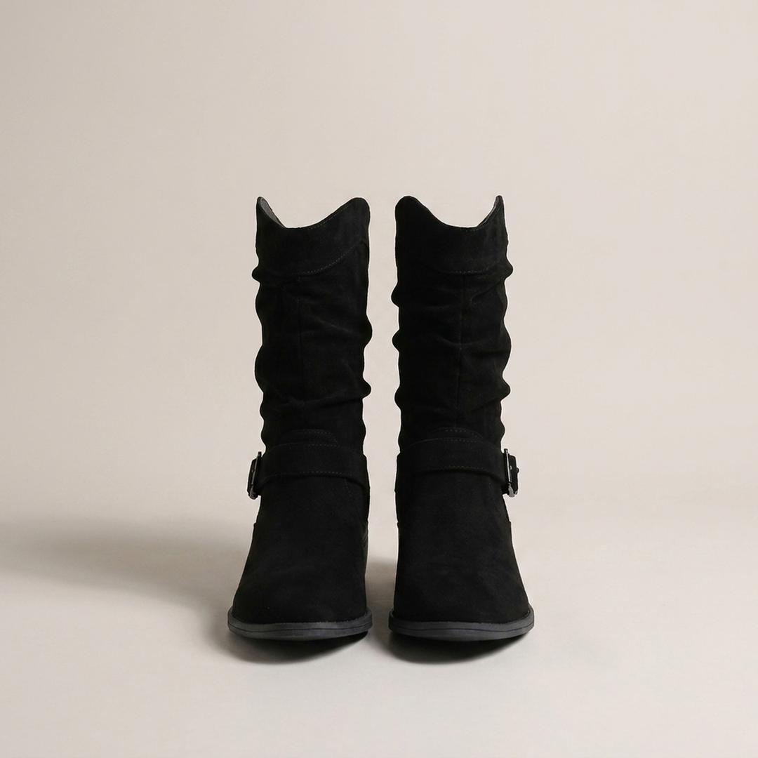 Agathe | Damen Bequeme Weitgeschnittene Stiefel