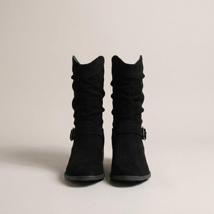 Agathe | Damen Bequeme Weitgeschnittene Stiefel