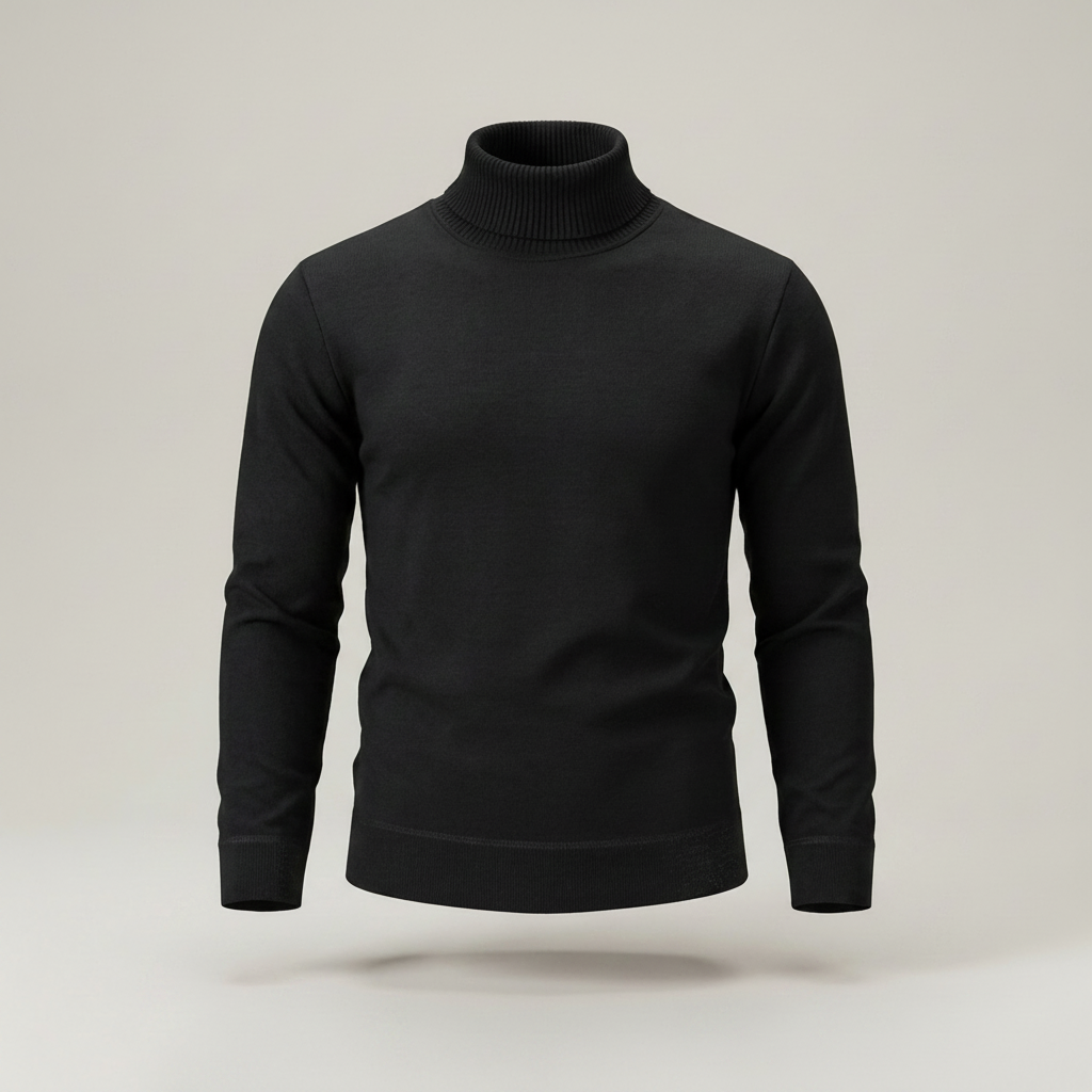 Werner | Klassischer Herren Strickpullover mit Rollkragen
