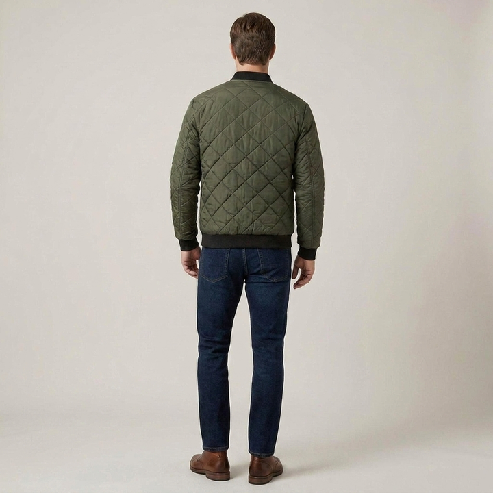 Sven | Klassische Herren Rautensteppung Blousonjacke