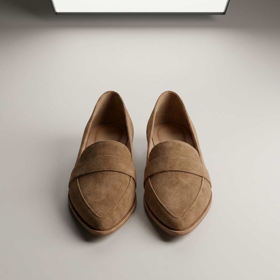 Pauline | Damen Klassische Loafer mit Riemendetail Schuhe