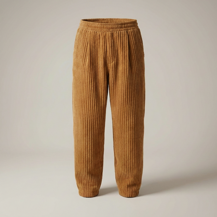 Xaver | Herren Gerippte Freizeithose mit Kordelzug