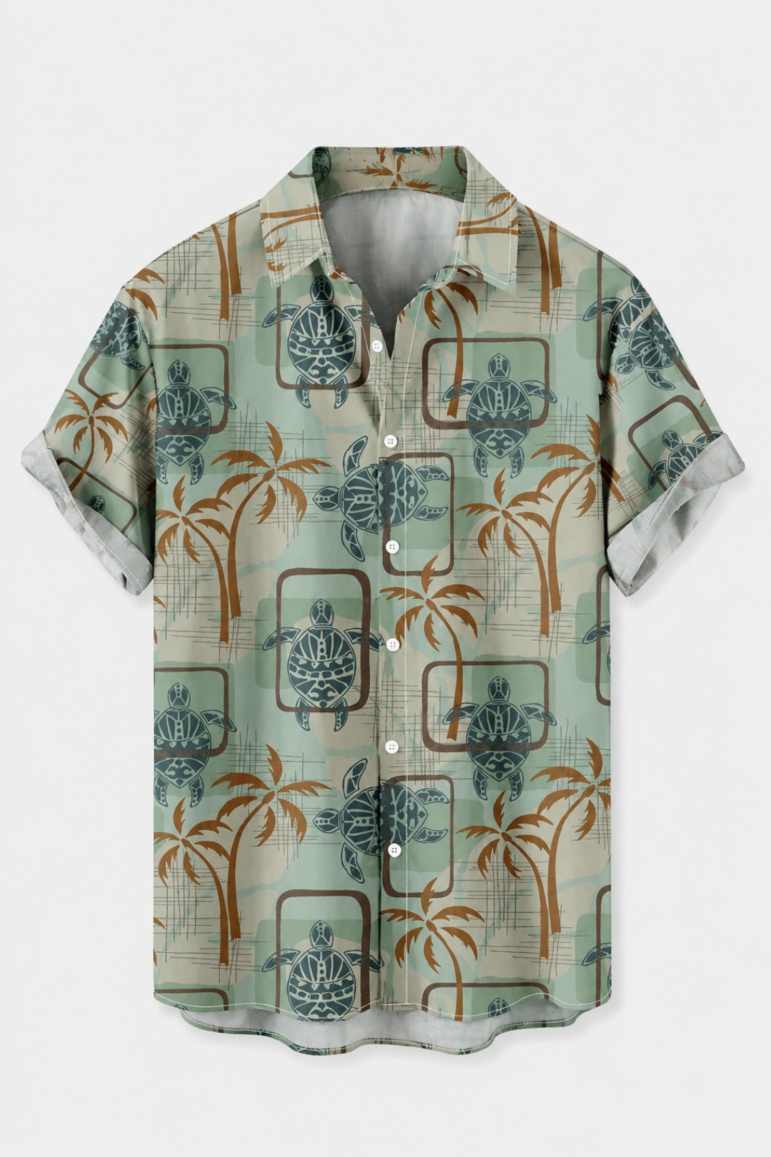 Herren Shirt | Tropenmuster | Kurzarm | Sommer