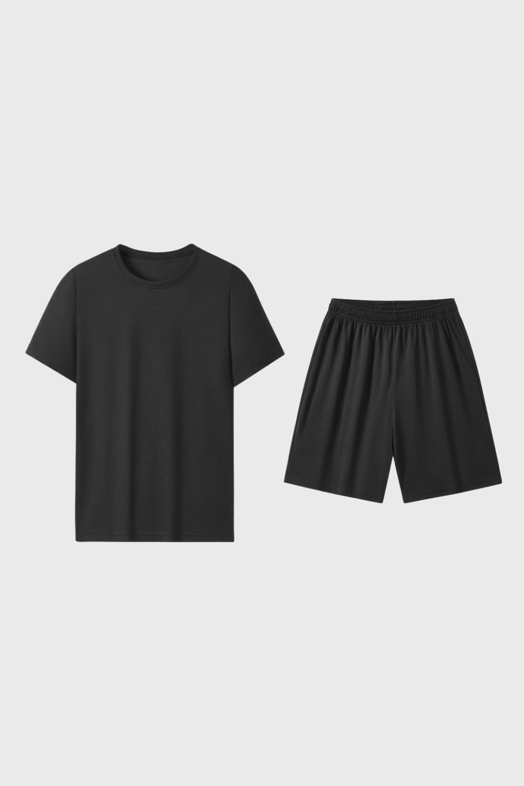 Herren-Set in lockerer Passform | T-Shirt mit Rundhalsausschnitt | Shorts mit Gummizug | Lässig