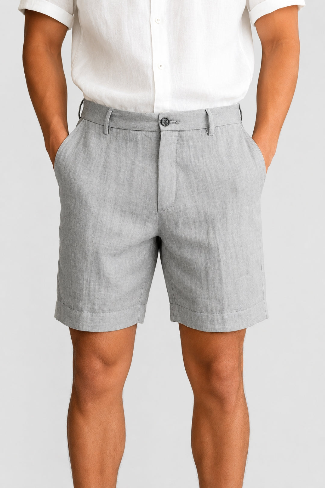 Herren Shorts | Straight | Mit Knopf | Sommer