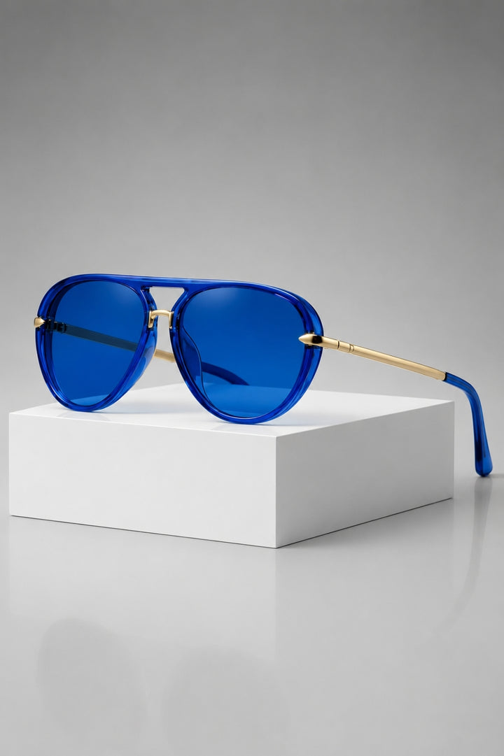 Herren Sonnenbrille | Retro | Metallbügel | Sommer