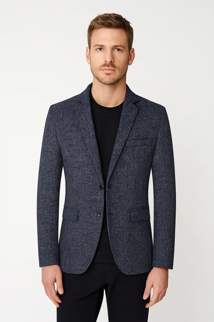 Herrenblazer | Taillierte Passform &amp; Revers |Büro &amp; Abend