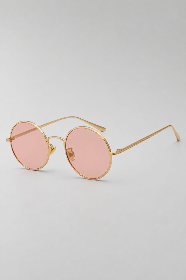 Herren-Sonnenbrille mit runder Passform | Metallrahmen und klassisches Vintage-Retro-Design