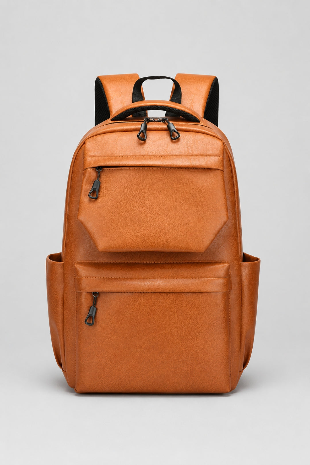 Rucksack Herren | Lederoptik | Mehrfächer | Alltag