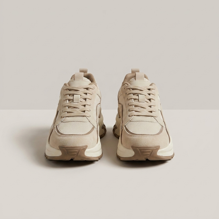 Stefanie | Damen Sportliche Schnürschuhe mit Plateausohle