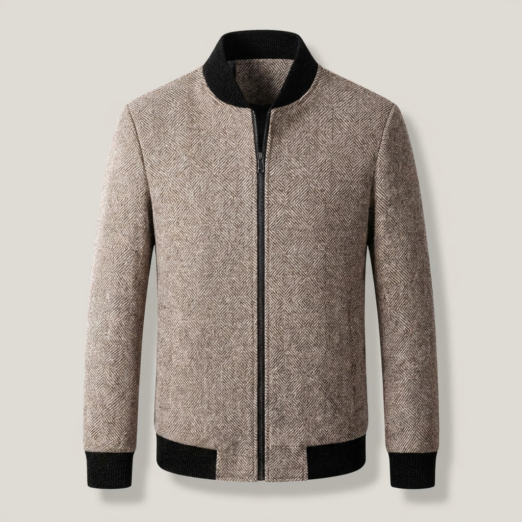 Udelgard | Damen Blousonjacke mit Stehkragen und Rippbündchen