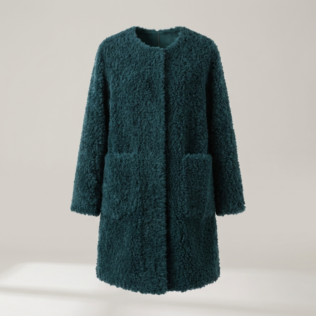 Erentrudis | Damen mit lockerer Passform Teddyjacke