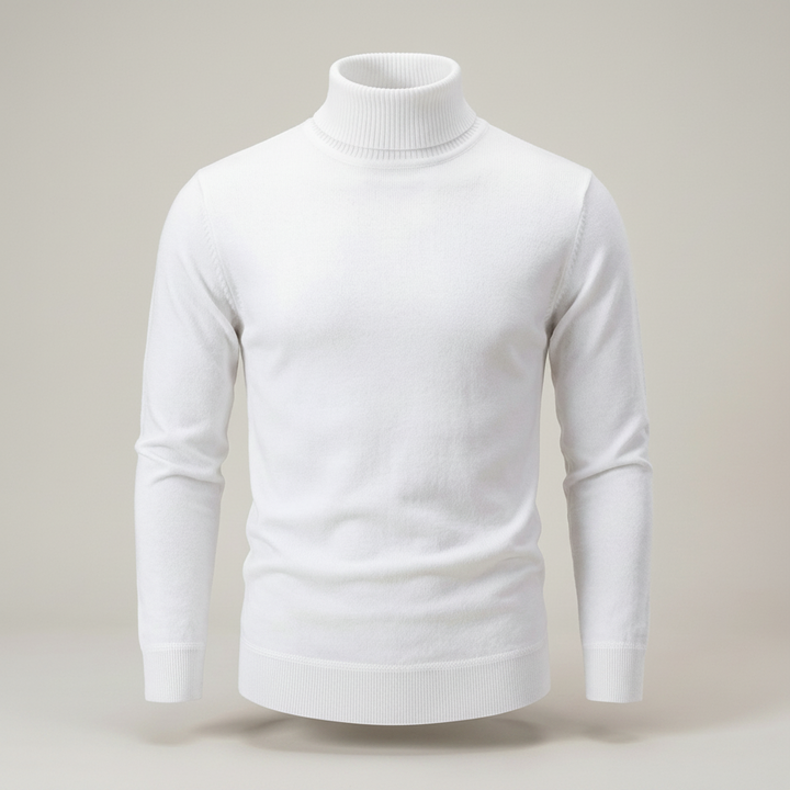 Werner | Klassischer Herren Strickpullover mit Rollkragen