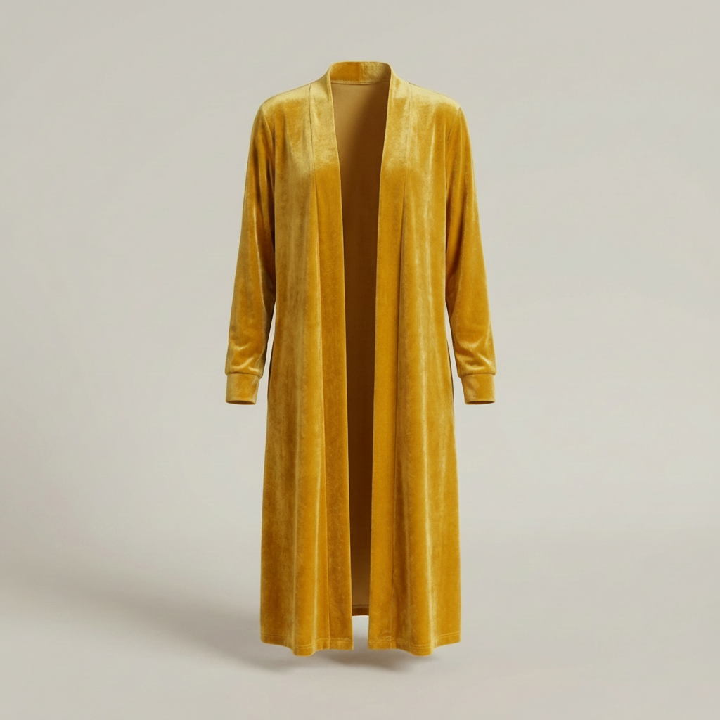 Carola | Damen Langer Offener Longcardigan