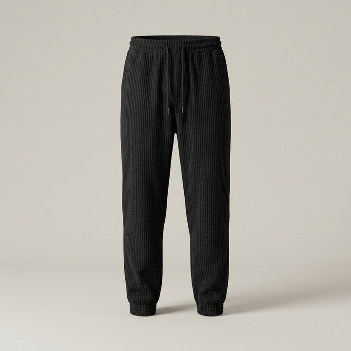 Rico | Herren Strukturierte Freizeithose mit Kordelzug