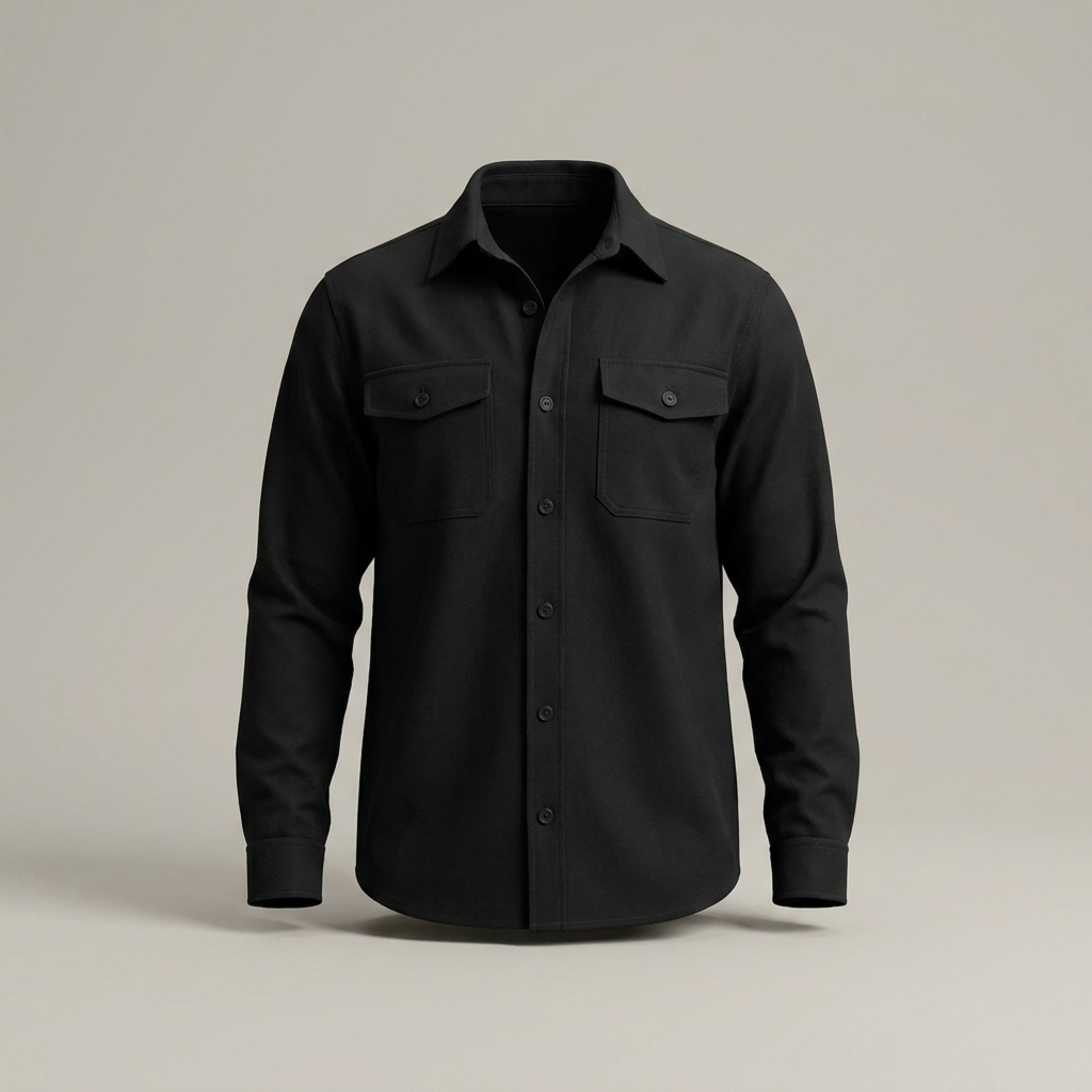 Adrian | Klassische Herren Hemdjacke mit Brusttaschen