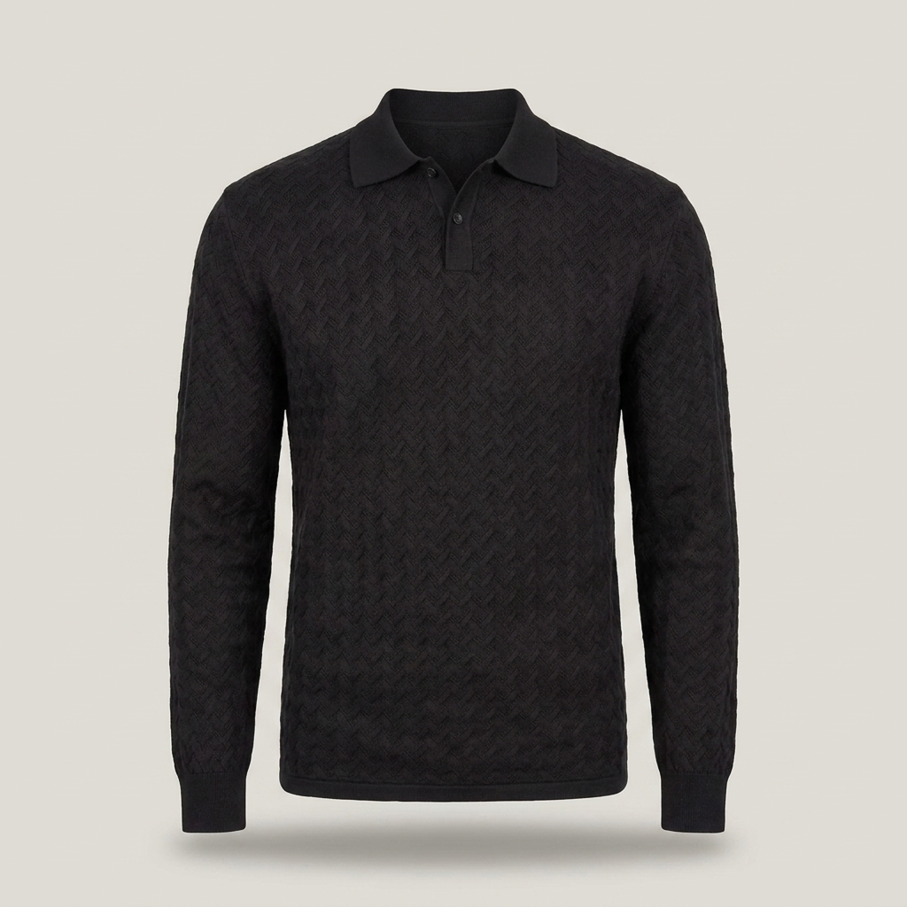 Justus | Herren Strukturmuster Langarmpullover