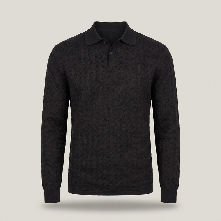 Justus | Herren Strukturmuster Langarmpullover
