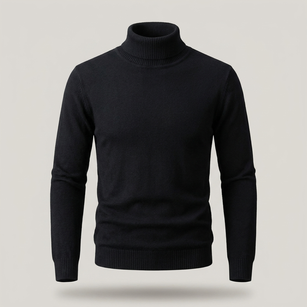 Arnold | Herren Klassischer Gerippter Rollkragenpullover