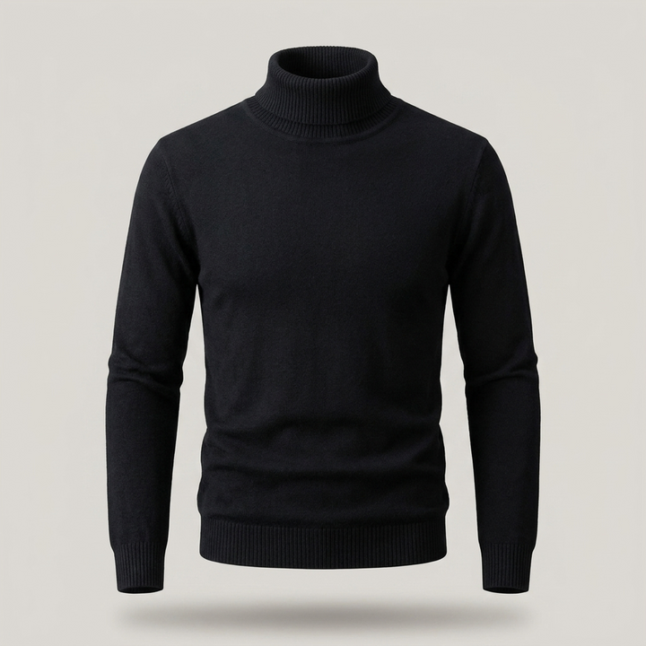 Arnold | Herren Klassischer Gerippter Rollkragenpullover